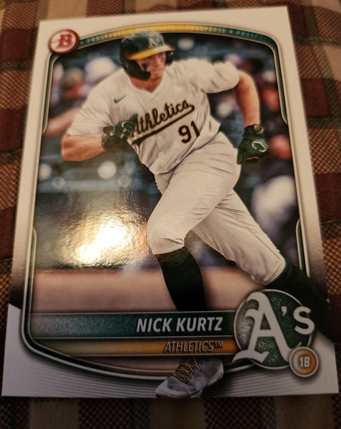2025 Bowman Prospects #BP-114 Nick Kurtz — front
