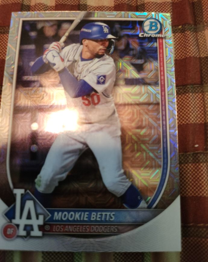 2025 Bowman Chrome #16 Mookie Betts — front