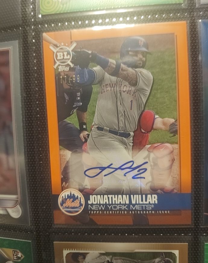2021 Topps Big League Autographs #BLAJV Jonathan Villar — front