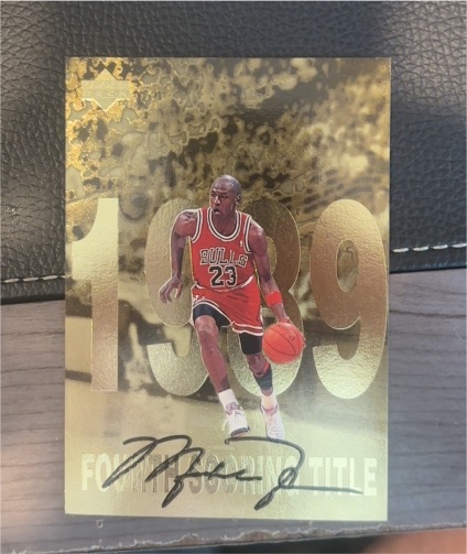 1998 Upper Deck Gatorade Gold #5 Michael Jordan Fourth Scoring Title — front