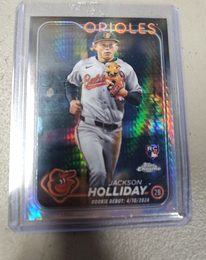 2024 Topps Chrome Update #USC89 Jackson Holliday Rookie Debut — front