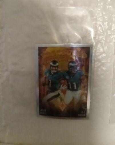 2024 Panini Phoenix Treasured Tandems #TT-PHL Jalen Hurts & A.J. Brown — front