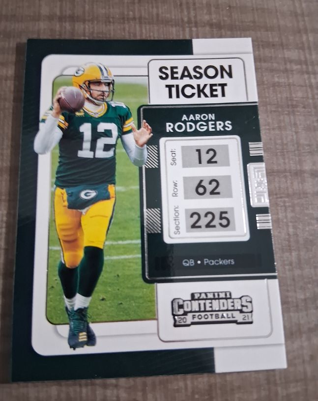 2021 Panini Contenders #34 Aaron Rodgers — front