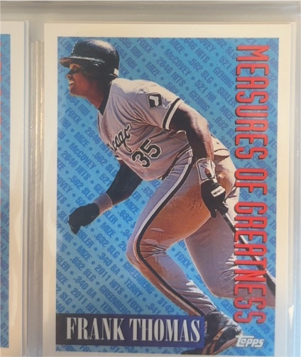 1994 Topps #601 Frank Thomas — front