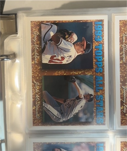 1994 Topps #392 Greg Maddux / Jack McDowell — front