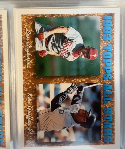1994 Topps #388 Len Dykstra / Ken Griffey Jr. — front