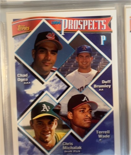 1994 Topps #316 Chad Ogea Duff Brumley Chris Michalak Terrell Wade — front