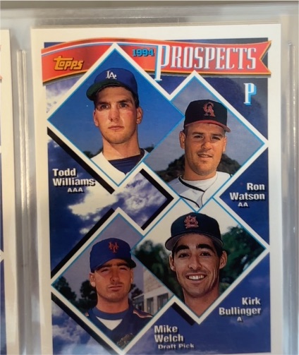 1994 Topps #713 Todd Williams/Ron Watson/Kirk Bullinger/Mike Welch — front