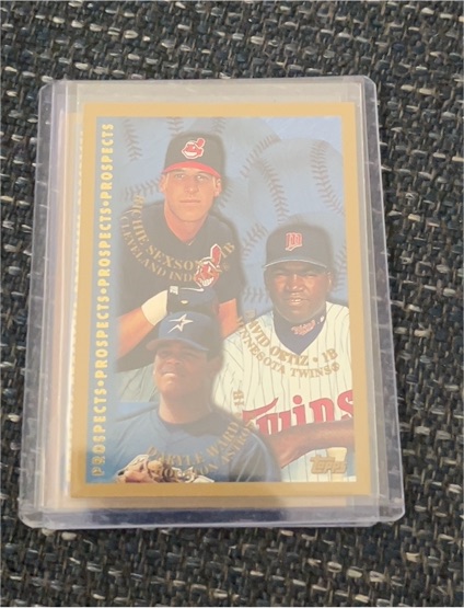 1998 Topps Prospects #257 David Ortiz, Richie Sexson, Daryle Ward — front