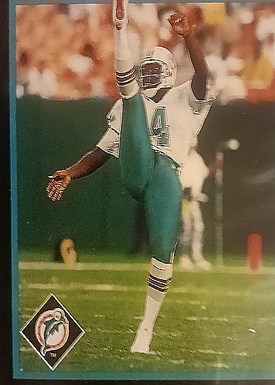 1992 Score #380 Reggie Roby Miami Dolphins — front