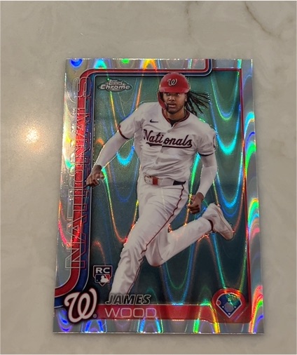 2025 Topps Chrome #132 James Wood — front