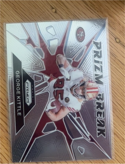 2024 Panini Prizm #2 George Kittle Prizm Break — front
