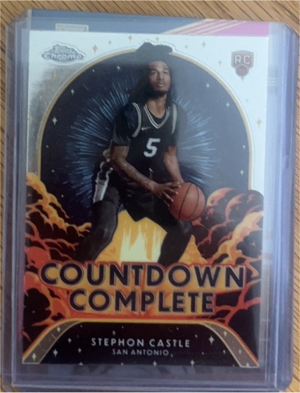 2024-25 Topps Chrome #CC-13 Stephon Castle Countdown Complete — front