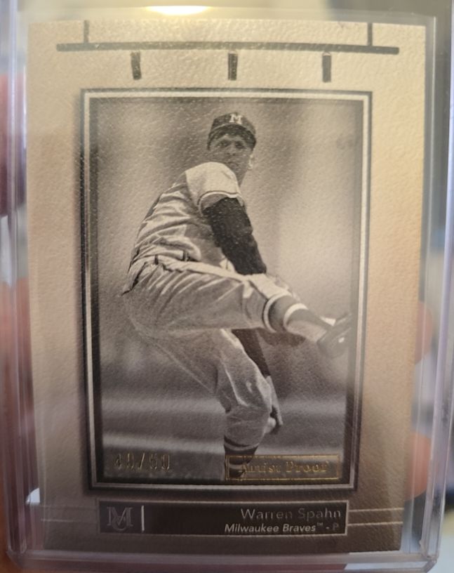 2024 Topps Museum Collection #PV-24 Warren Spahn — front