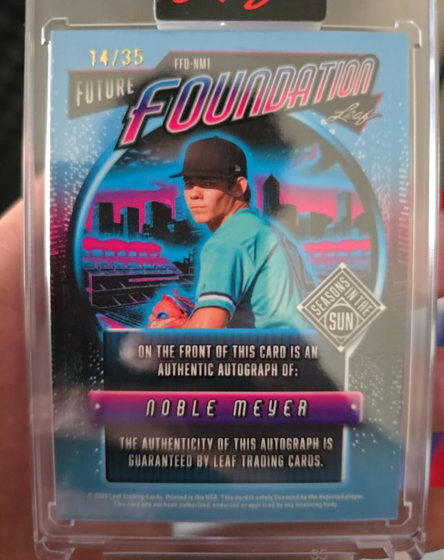 2025 Leaf Future Foundation #FFO-NM1 Noble Meyer — front