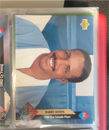 1993 Upper Deck #486 Barry Bonds Award Winners — front