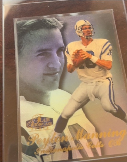 1998 Fleer Flair Showcase #3 Peyton Manning — front