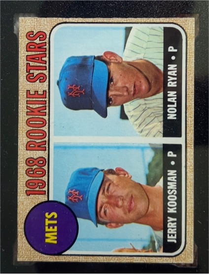 1968 Topps #177 Nolan Ryan / Jerry Koosman Rookie Stars — front