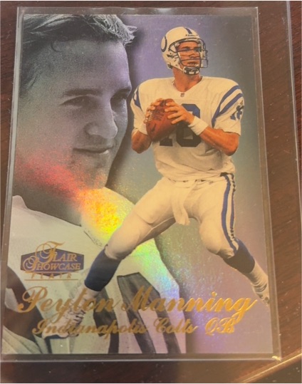 1998 Fleer Flair Showcase #3 Peyton Manning — front