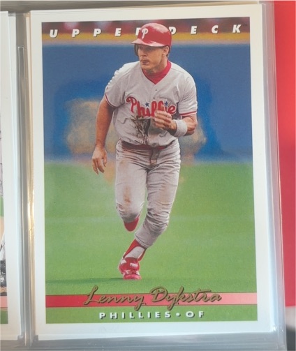 1993 Upper Deck #69 Lenny Dykstra — front