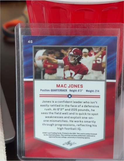 2021 Leaf Draft All-American #46 Mac Jones — front