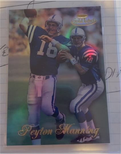 1998 Topps Gold Label #20 Peyton Manning — front