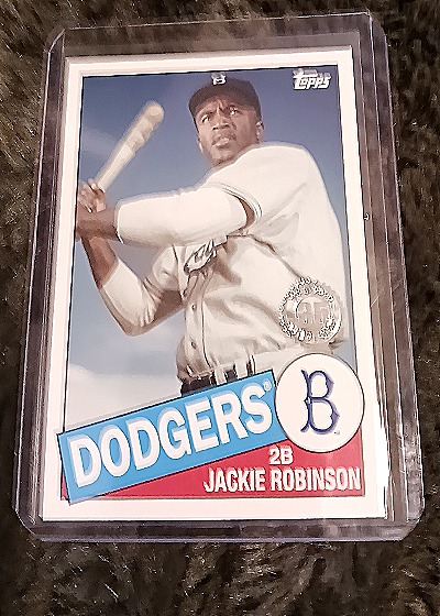2020 Topps Update #85TB-10 Jackie Robinson 1985 Topps Baseball 35th Anniversary — front