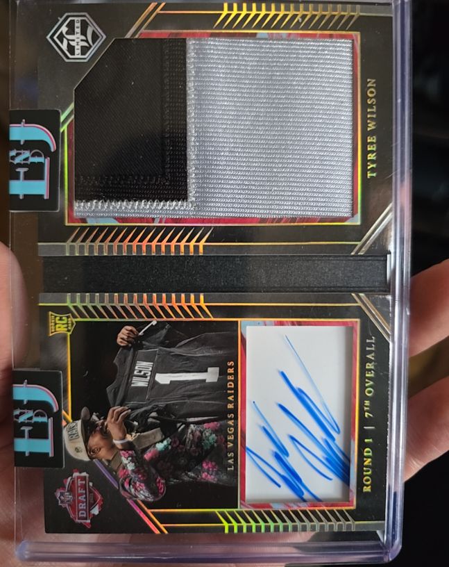 2023 Panini National Treasures #1 Tyree Wilson Rookie Patch Auto — front
