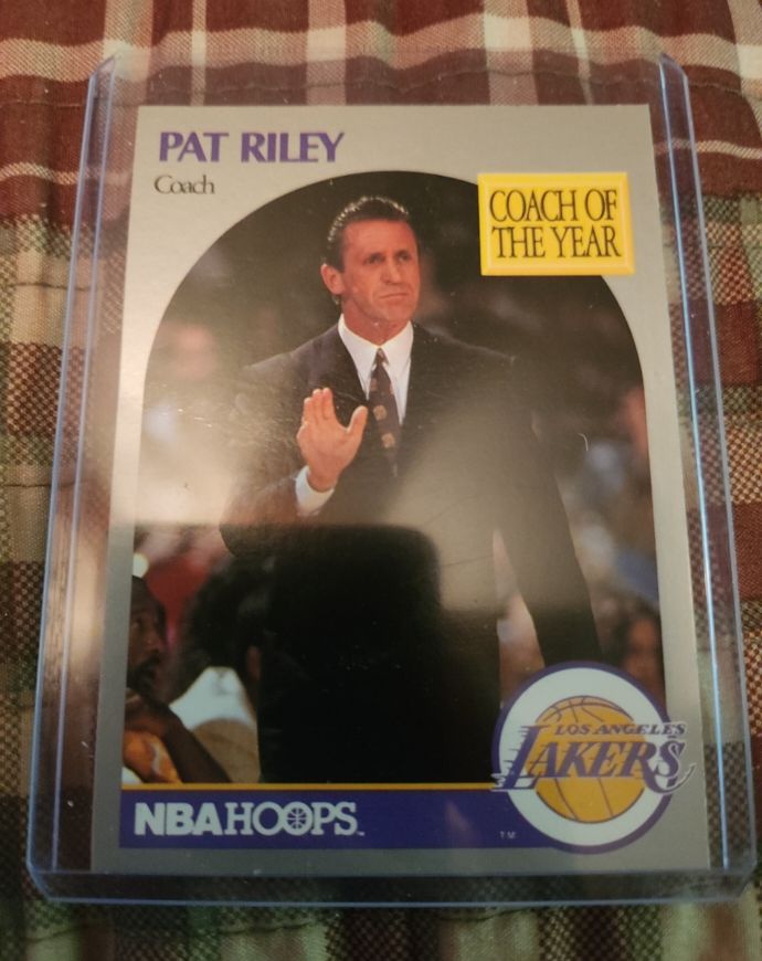 1990-91 NBA Hoops #317 Pat Riley — front