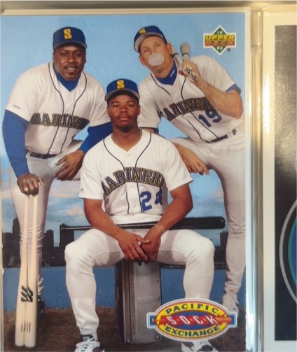 1993 Upper Deck #55 Ken Griffey Jr. / Jay Buhner / Kevin Mitchell — front