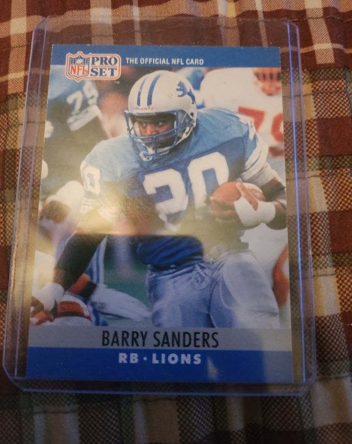 1990 Pro Set #102 Barry Sanders — front