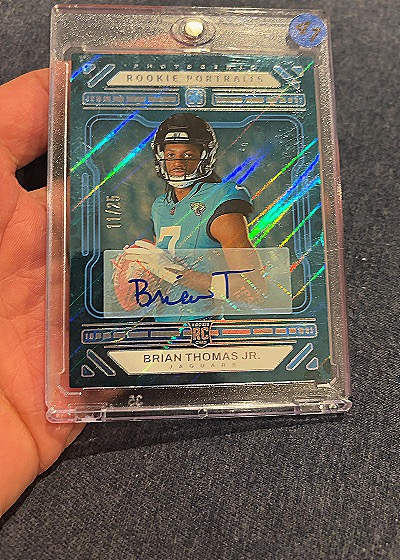 2023 Panini Obsidian Rookie Portraits #Brian Thomas Jr. — front