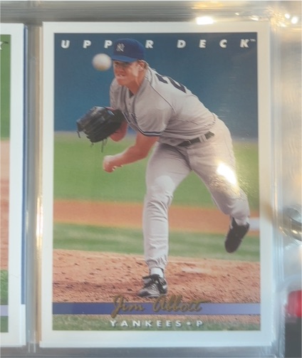 1993 Upper Deck #554 Jim Abbott — front