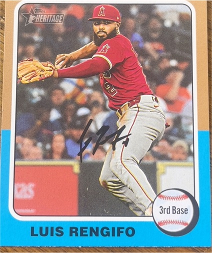 2024 Topps Heritage High Number #665 Luis Rengifo — front