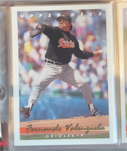 1993 Upper Deck #550 Fernando Valenzuela — front