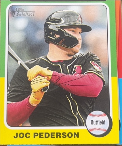 2024 Topps Heritage High Number #595 Joc Pederson — front