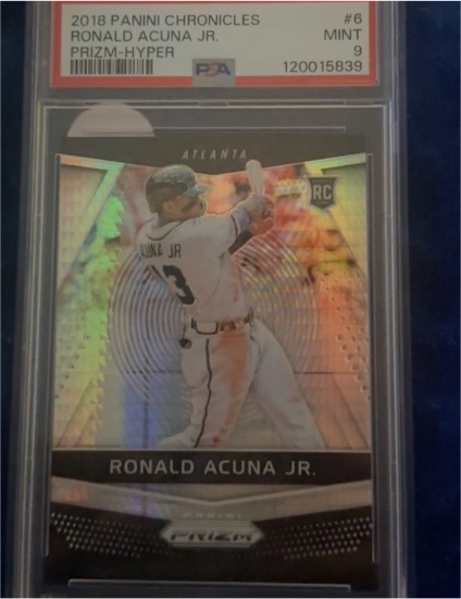 2018 Panini Chronicles Prizm #6 Ronald Acuna Jr. — front