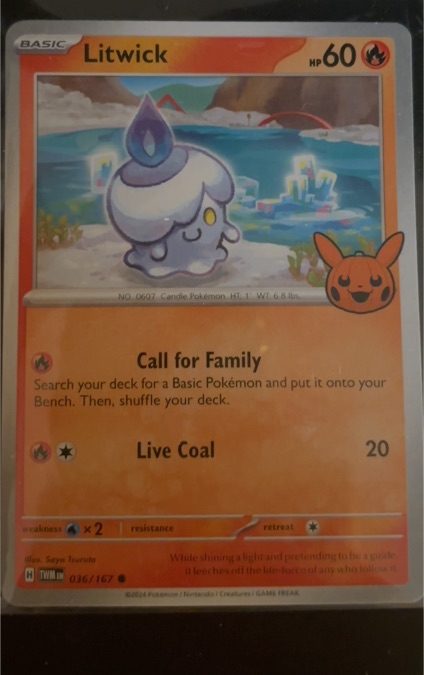 2024 Pokémon Trick or Trade #036 Litwick — front