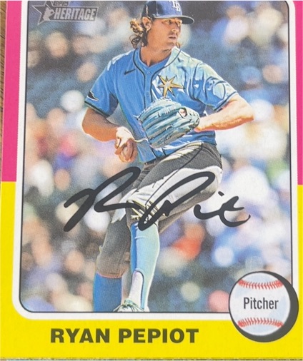 2024 Topps Heritage #668 Ryan Pepiot — front