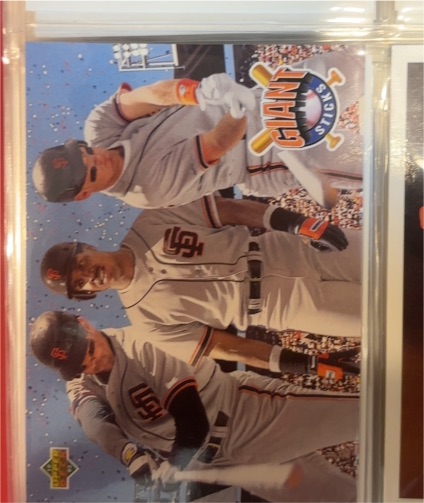 1993 Upper Deck #476 Will Clark / Barry Bonds / Matt Williams — front