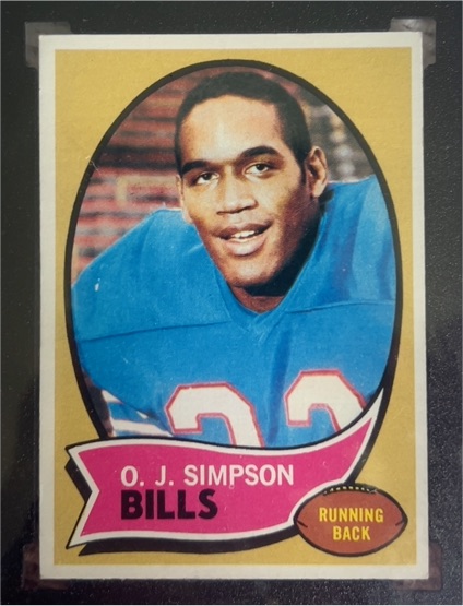 1970 Topps #90 O.J. Simpson — front