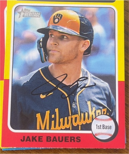 2024 Topps Heritage #539 Jake Bauers — front