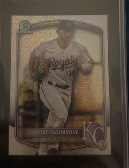 2025 Bowman Chrome Prospects Mojo Refractor #BCP-103 Jac Caglianone — front