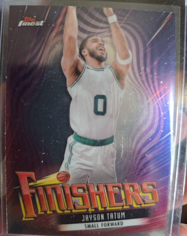 2023-24 Topps Finest #F-3 Jayson Tatum Finishers — front