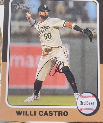 2024 Topps Heritage High Number #608 Willi Castro — front