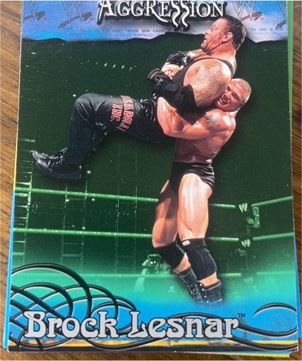 2003 Fleer WWE Aggression #47 Brock Lesnar — front