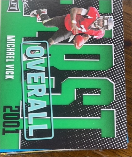 2023 Leaf Draft #1 Green First Overall Michael Vick — front
