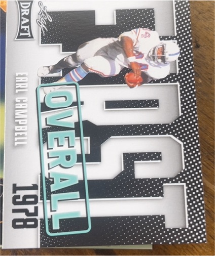 2023 Leaf Draft #3 Earl Campbell First Overall — front