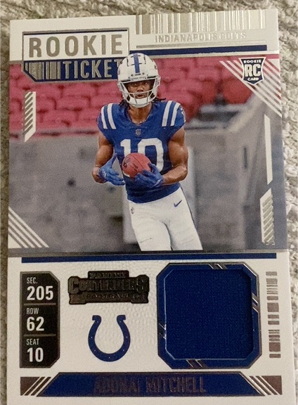 2024 Panini Contenders Rookie Ticket #2 Adonai Mitchell — front