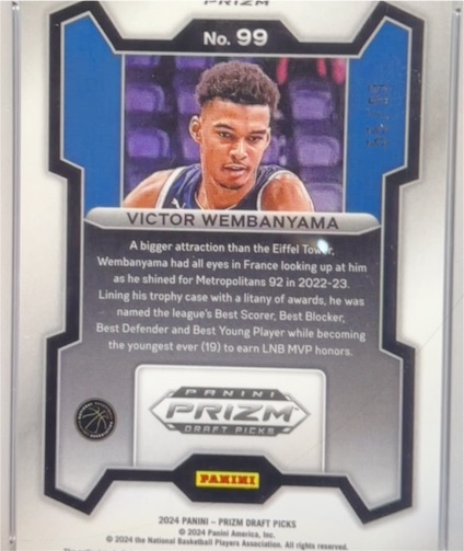 2024 Panini Prizm Draft Picks #99 Victor Wembanyama — front